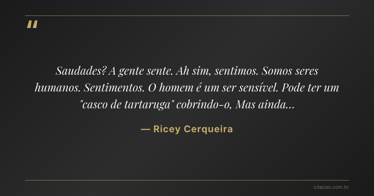 Citação de Ricey Cerqueira