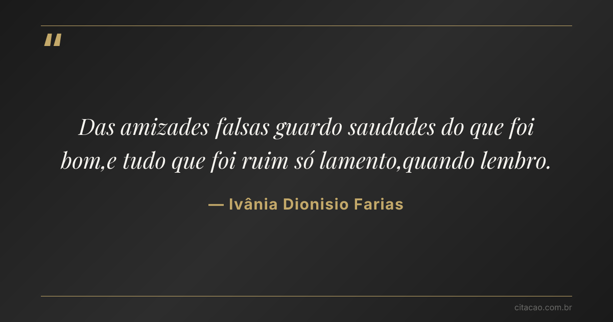Citação de Ivânia Dionisio Farias