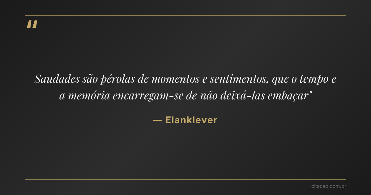 Citação de Elanklever