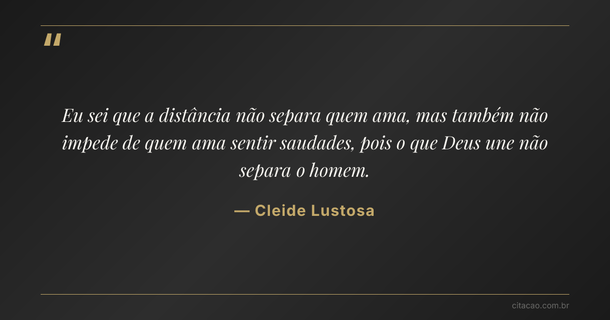Citação de Cleide Lustosa
