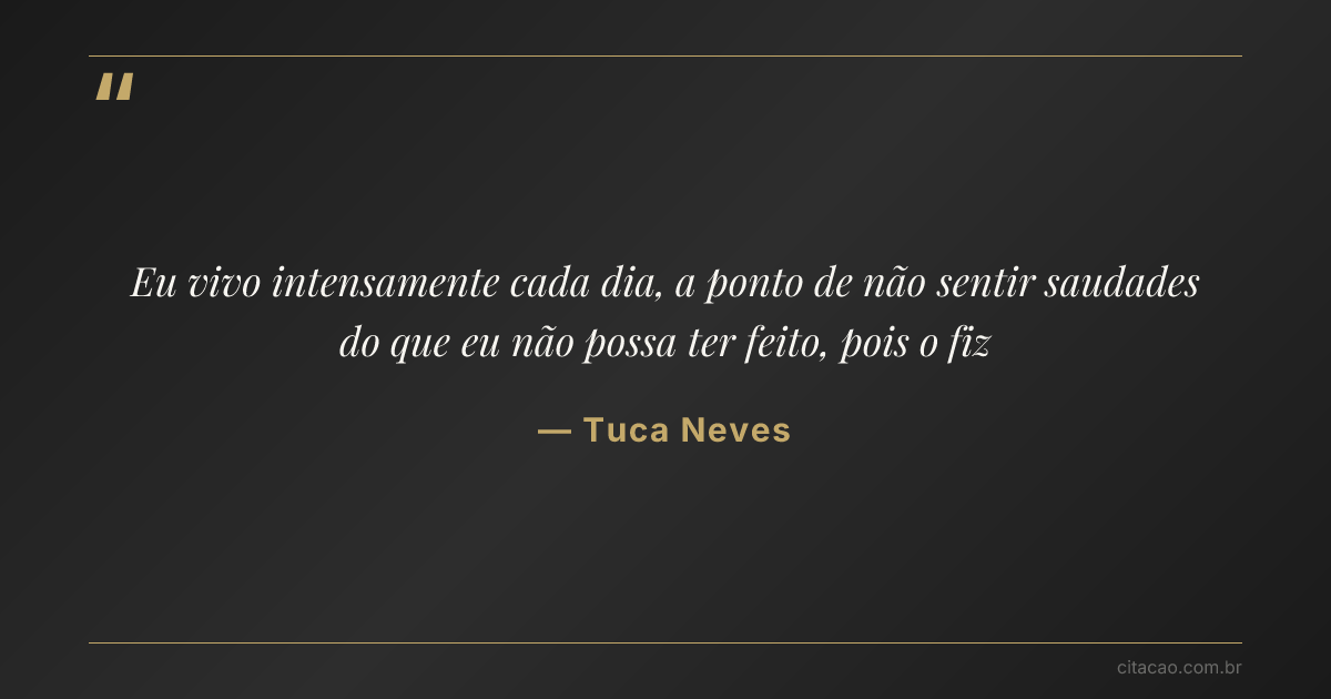 Citação de Tuca Neves
