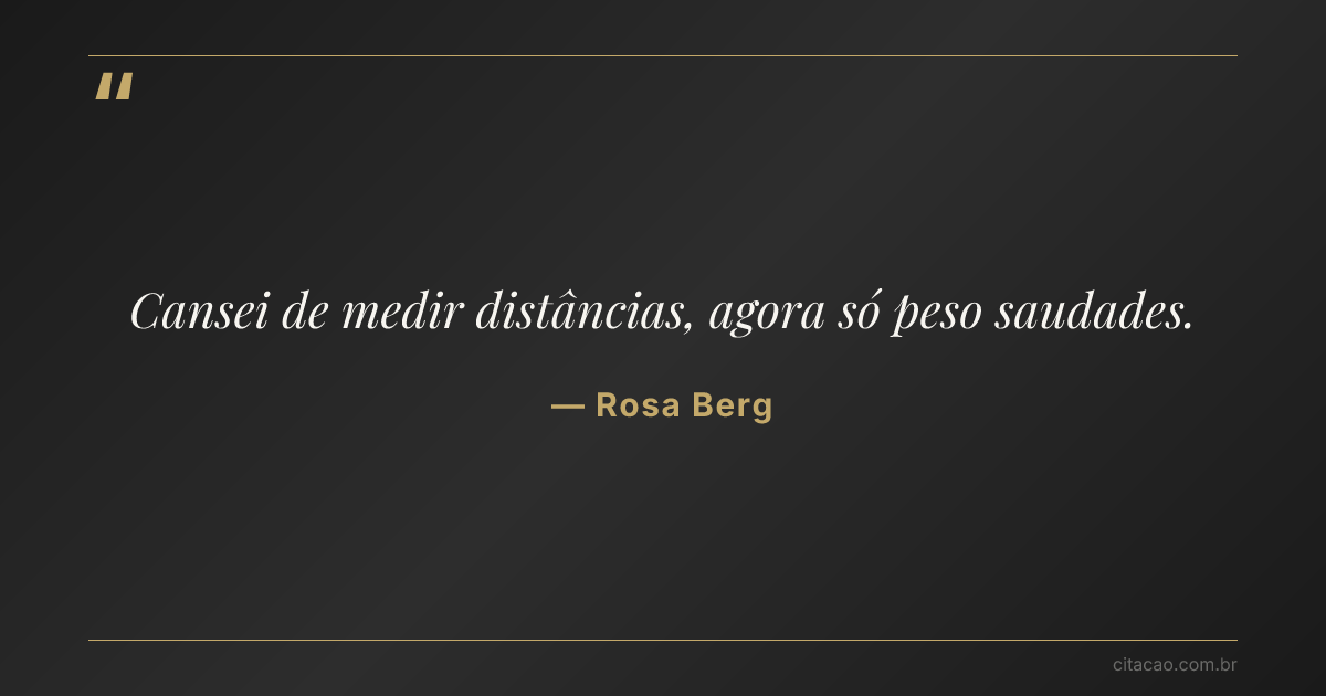 Citação de Rosa Berg